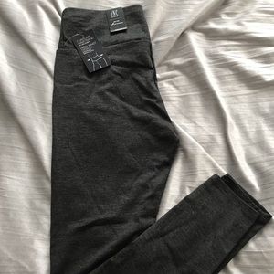 INC high rise contour waistband gray leggings